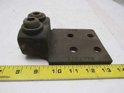T&B 500-750 MCM Bronze 2 Hole Mechanical Connector Lug 4 Hole Mount