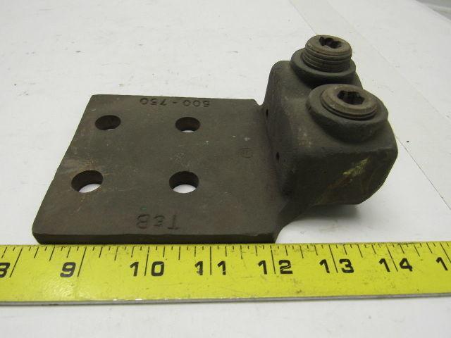 T&B 500-750 MCM Bronze 2 Hole Mechanical Connector Lug 4 Hole Mount
