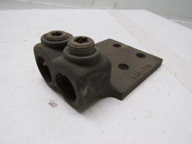 T&B 500-750 MCM Bronze 2 Hole Mechanical Connector Lug 4 Hole Mount