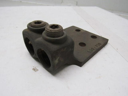 T&B 500-750 MCM Bronze 2 Hole Mechanical Connector Lug 4 Hole Mount