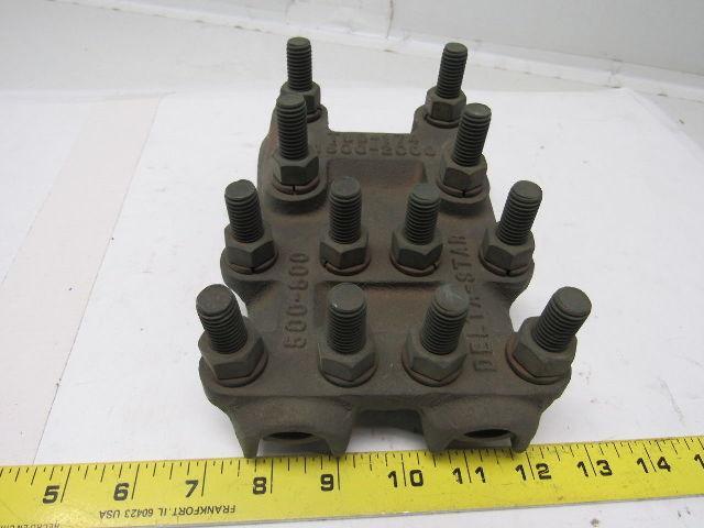 TUD-174 Delta-Star Multi Tap Bronze Mechanical Lug 1500-2000MCM, 500-800 MCM
