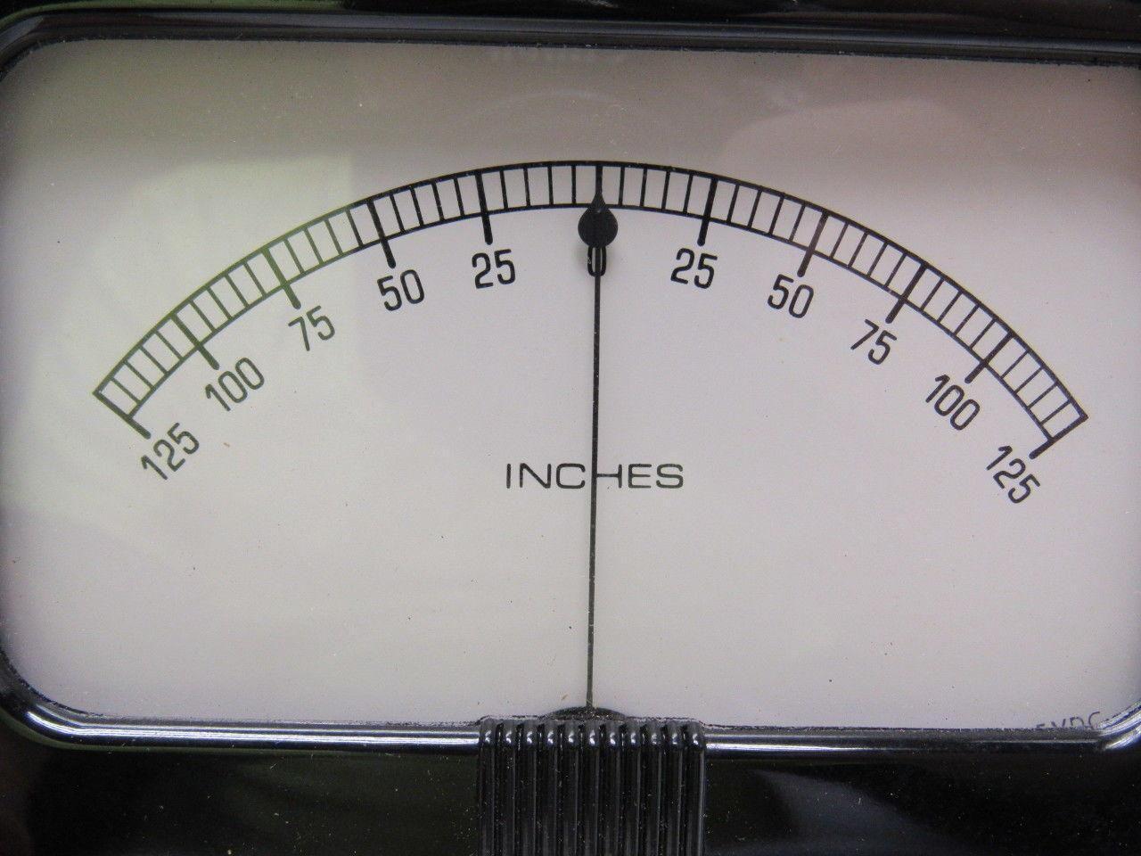 Simpson Analog Panel Meters -125 - 0 - +125 INCHES