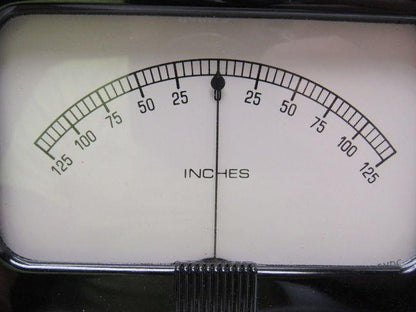 Simpson Analog Panel Meters -125 - 0 - +125 INCHES