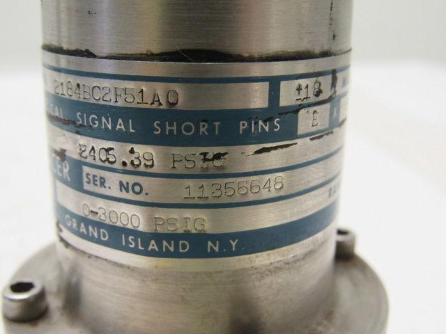 Viatran 2184BC2F51A0 Pressure Transducer 0-3000 PSIG