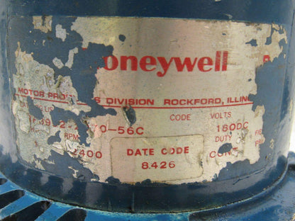 Honeywell rf3952 1HP 2400RPM 180VDC Drive Electric Motor