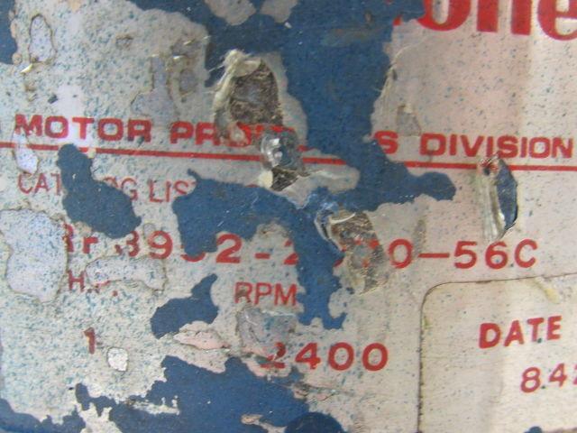 Honeywell rf3952 1HP 2400RPM 180VDC Drive Electric Motor