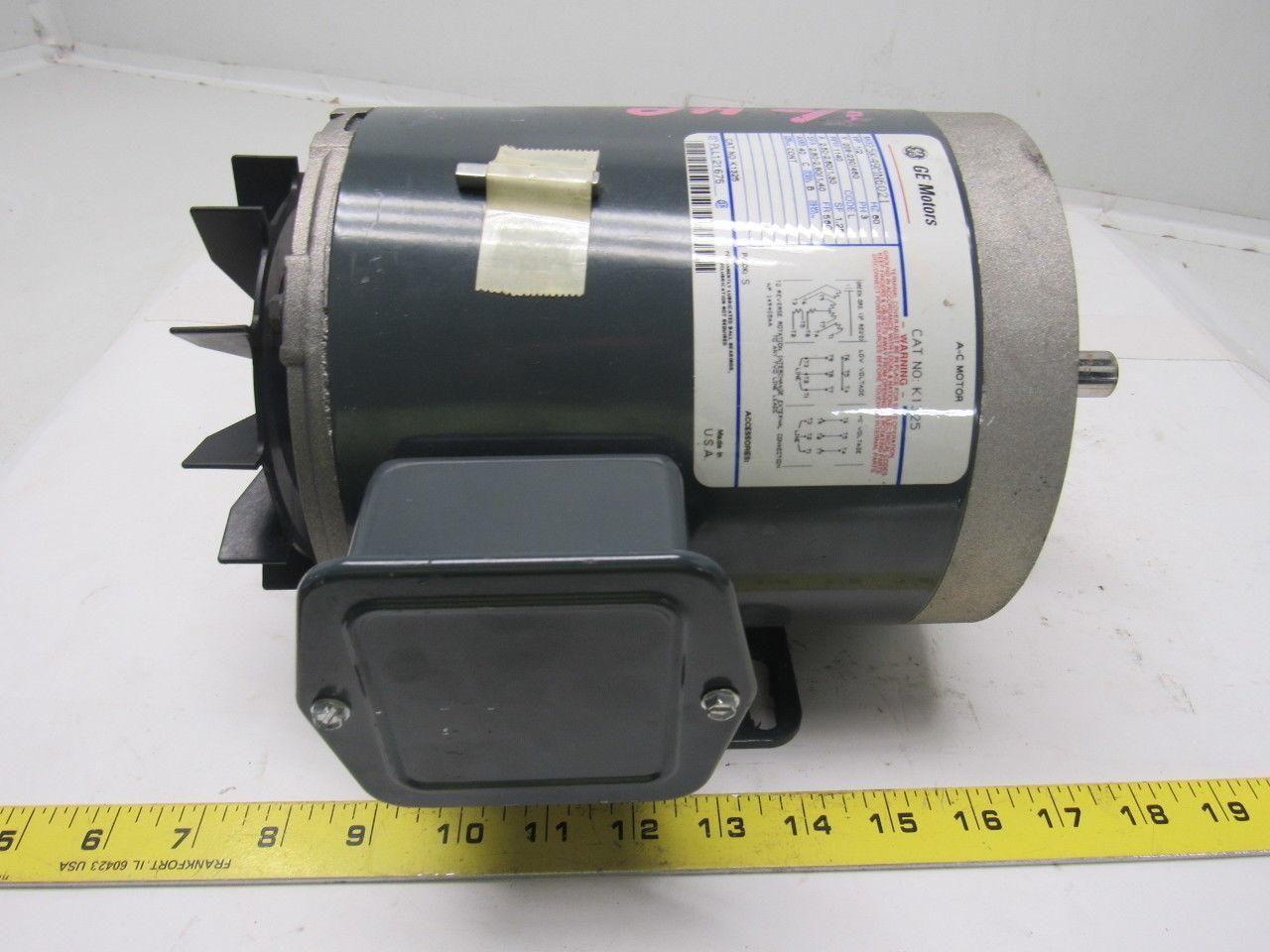 GE Fanuc 5K49MN6021 1/2HP 1140RPM 208-230/460V 3PH  Electric Motor