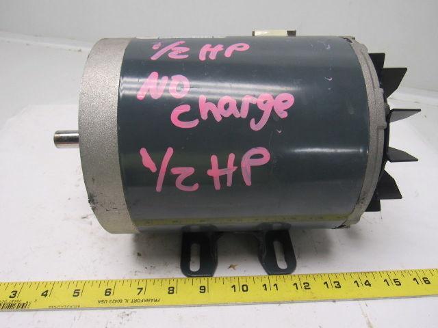 GE Fanuc 5K49MN6021 1/2HP 1140RPM 208-230/460V 3PH  Electric Motor