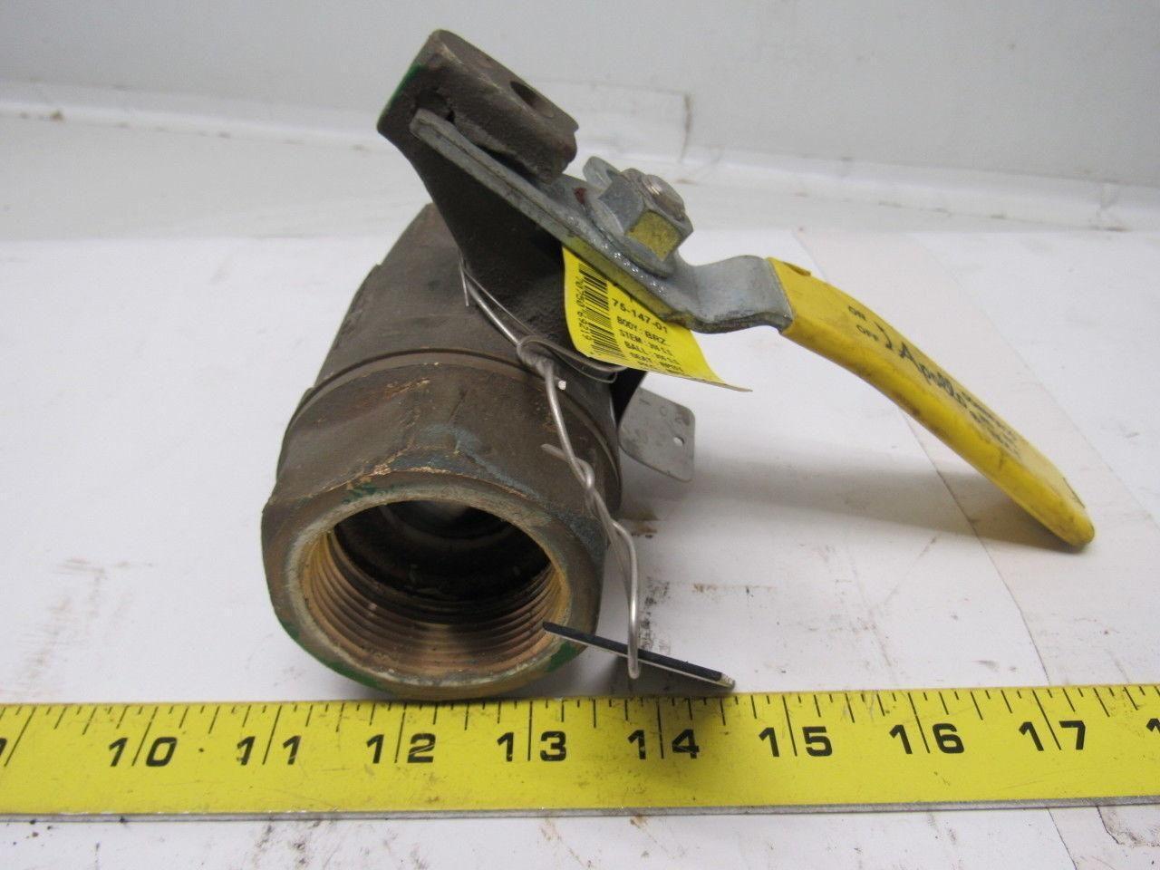 Apollo 1-1/2" Threaded Brass 2Pc  Ball Valve 600WOG