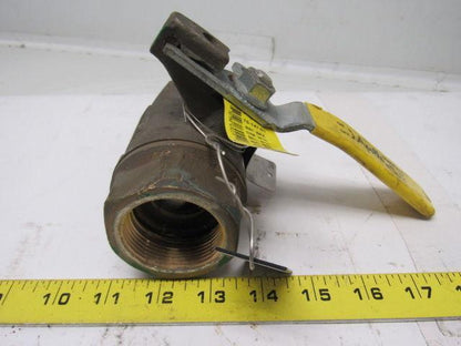 Apollo 1-1/2" Threaded Brass 2Pc  Ball Valve 600WOG