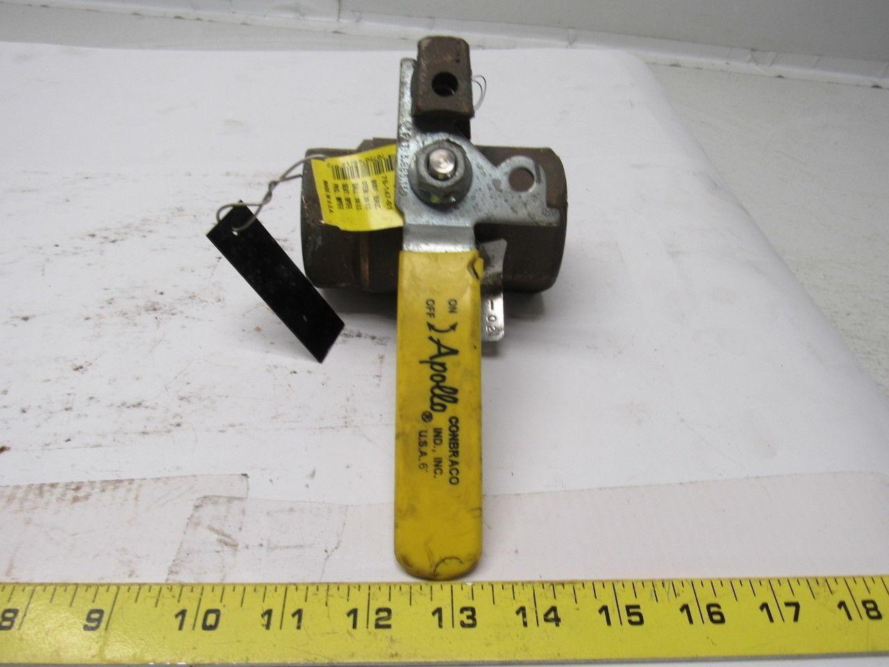 Apollo 1-1/2" Threaded Brass 2Pc  Ball Valve 600WOG