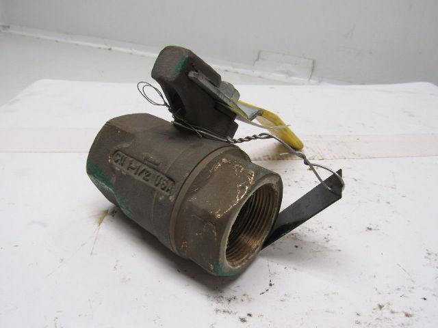 Apollo 1-1/2" Threaded Brass 2Pc  Ball Valve 600WOG