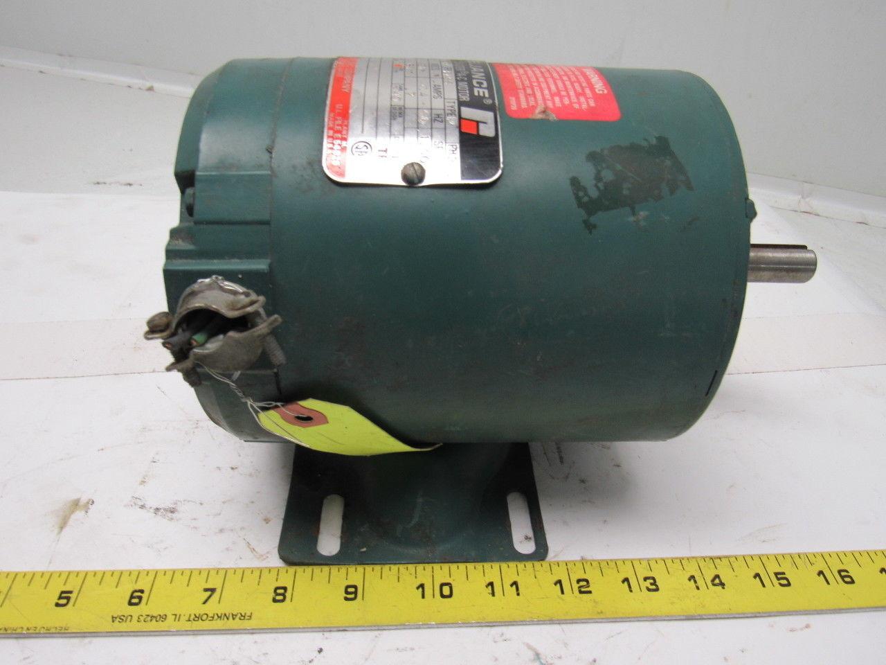 Reliance P56H3005M 1/3HP Electric Motor 3PH 230/460V 1725 RPM EA56 Frame