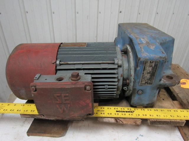 SEW-EURODRIVE FA70DV112M8/2BMHR Parallel Shaft Helical Gear Box 84.59:1 Ratio