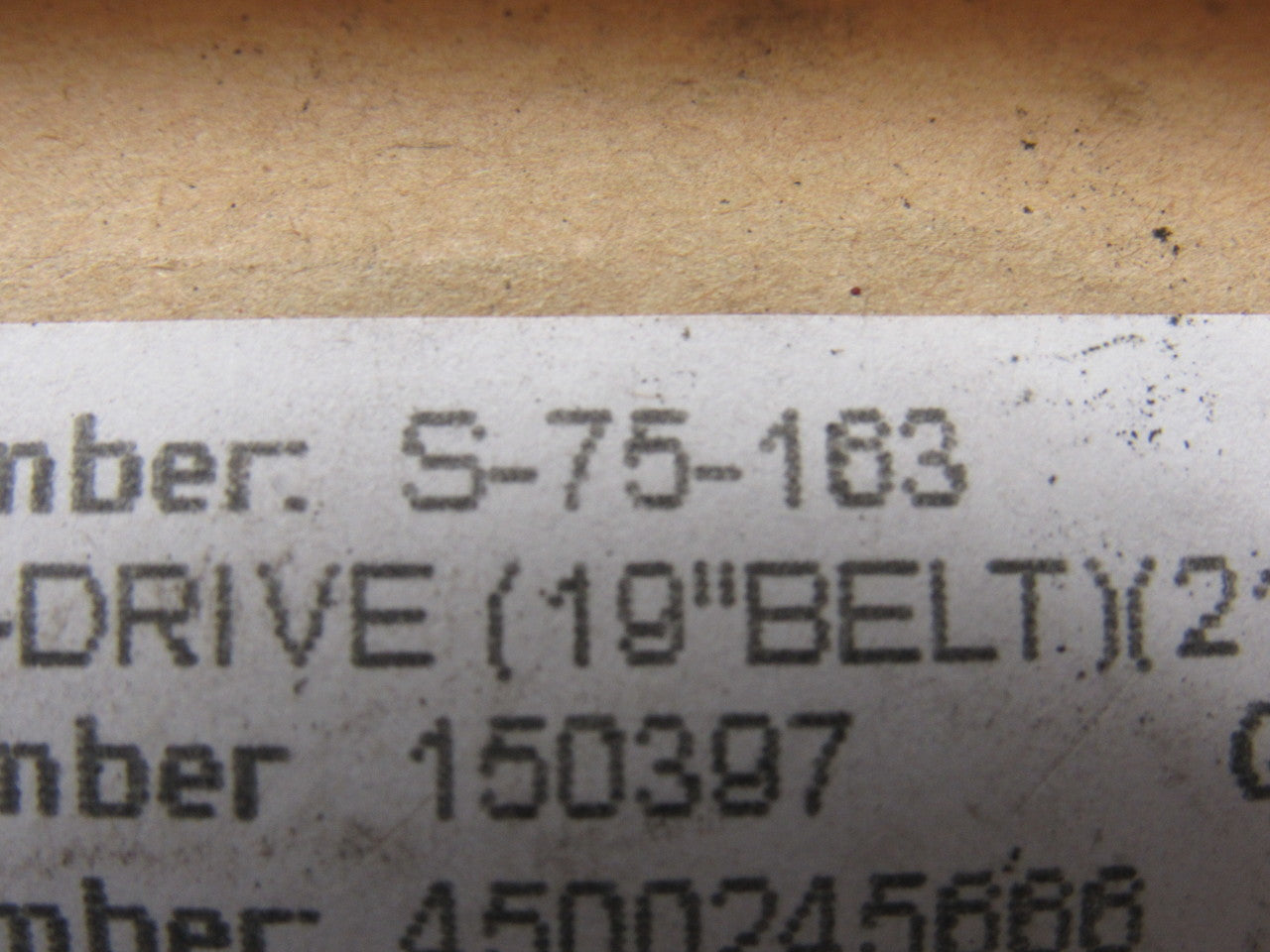 S-75-163 19" Belt Conveyor Drive Roller Pulley 23-1/2" OAL
