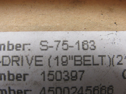 S-75-163 19" Belt Conveyor Drive Roller Pulley 23-1/2" OAL
