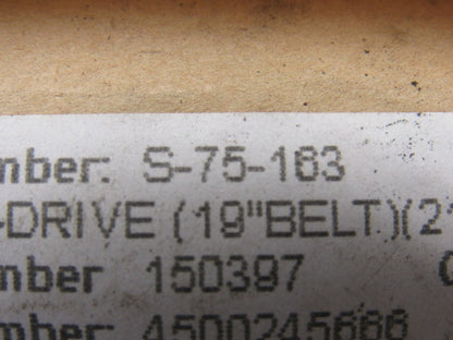 S-75-163 19" Belt Conveyor Drive Roller Pulley 23-1/2" OAL