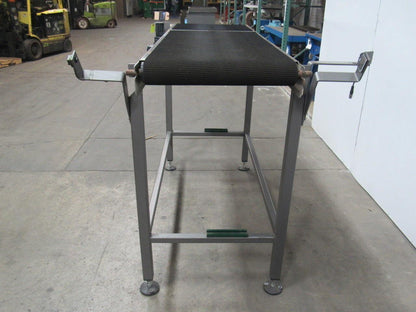 Slide Slider Bed Belt Conveyor 70"x 21-1/2" Stainless Steel  3PH 50FPM .75HP