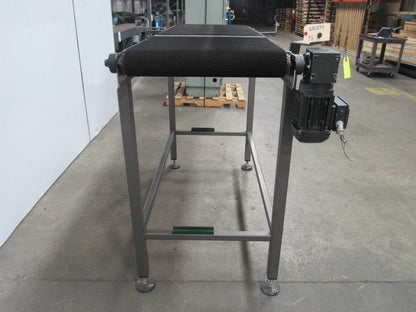 Slide Slider Bed Belt Conveyor 70"x 21-1/2" Stainless Steel  3PH 50FPM .75HP