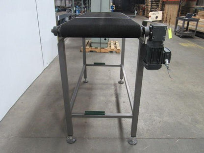 Slide Slider Bed Belt Conveyor 70"x 21-1/2" Stainless Steel  3PH 50FPM .75HP