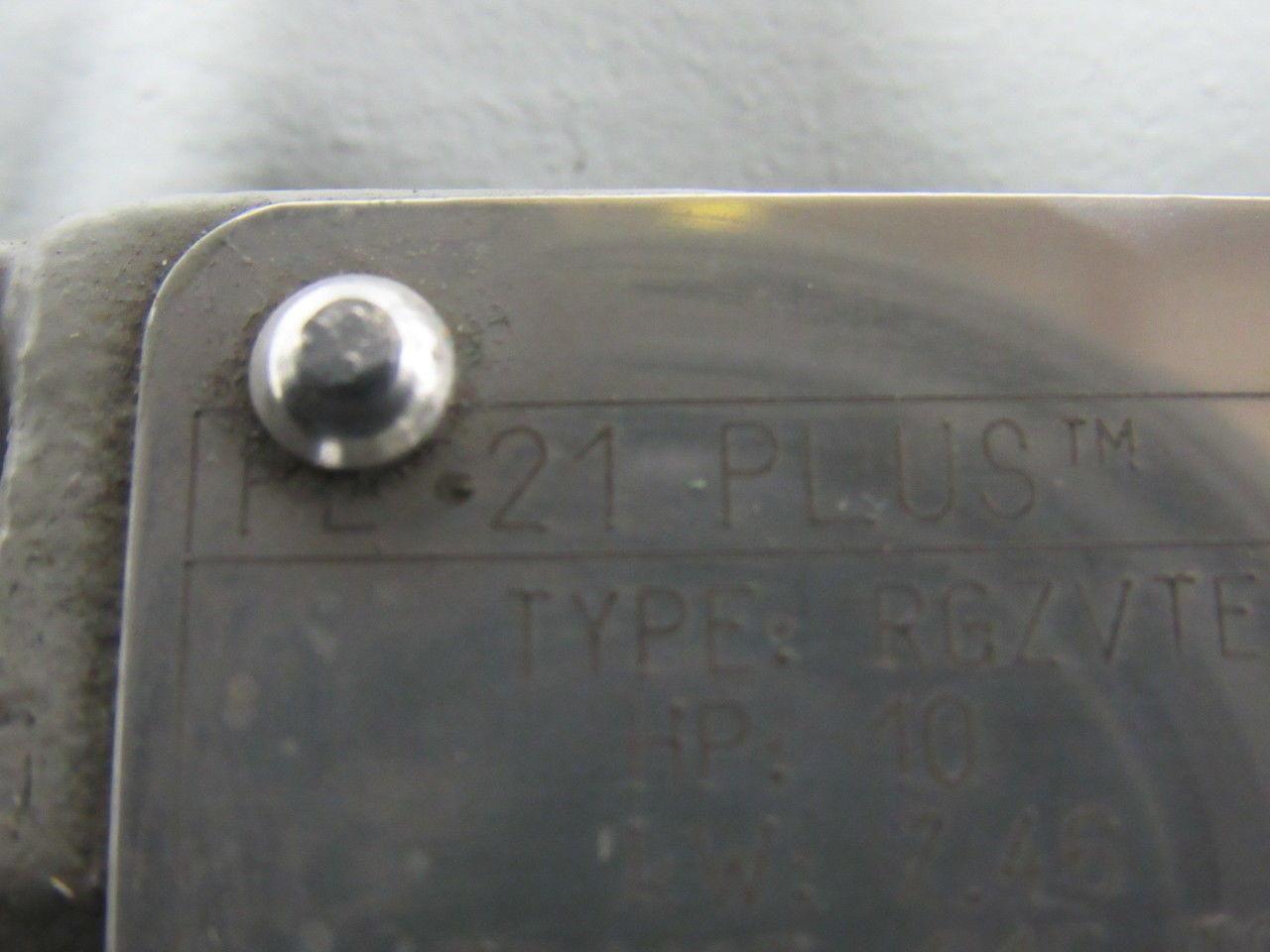 Siemens RGZVTESD PE 21 PLUS 10HP 3PH 460V 1750RPM Mill & Chemical Electric Motor