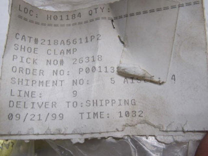 GE General Electric 218A5611P2 Industrial Brake Shoe Clamp