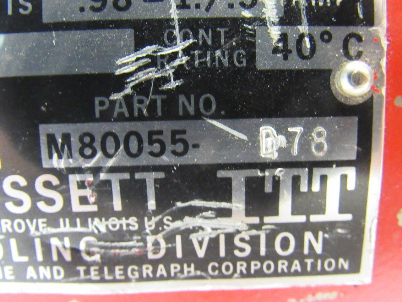 Bell & Gossett M80055-D78 1/4Hp 3PH 208-230/460V 1750RPM Electric Booster Motor