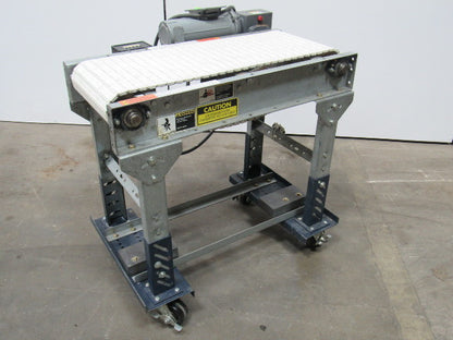 32"x13" Metering Separation Conveyor 0-64FPM 115V Rolling W/Locks 6'Cord