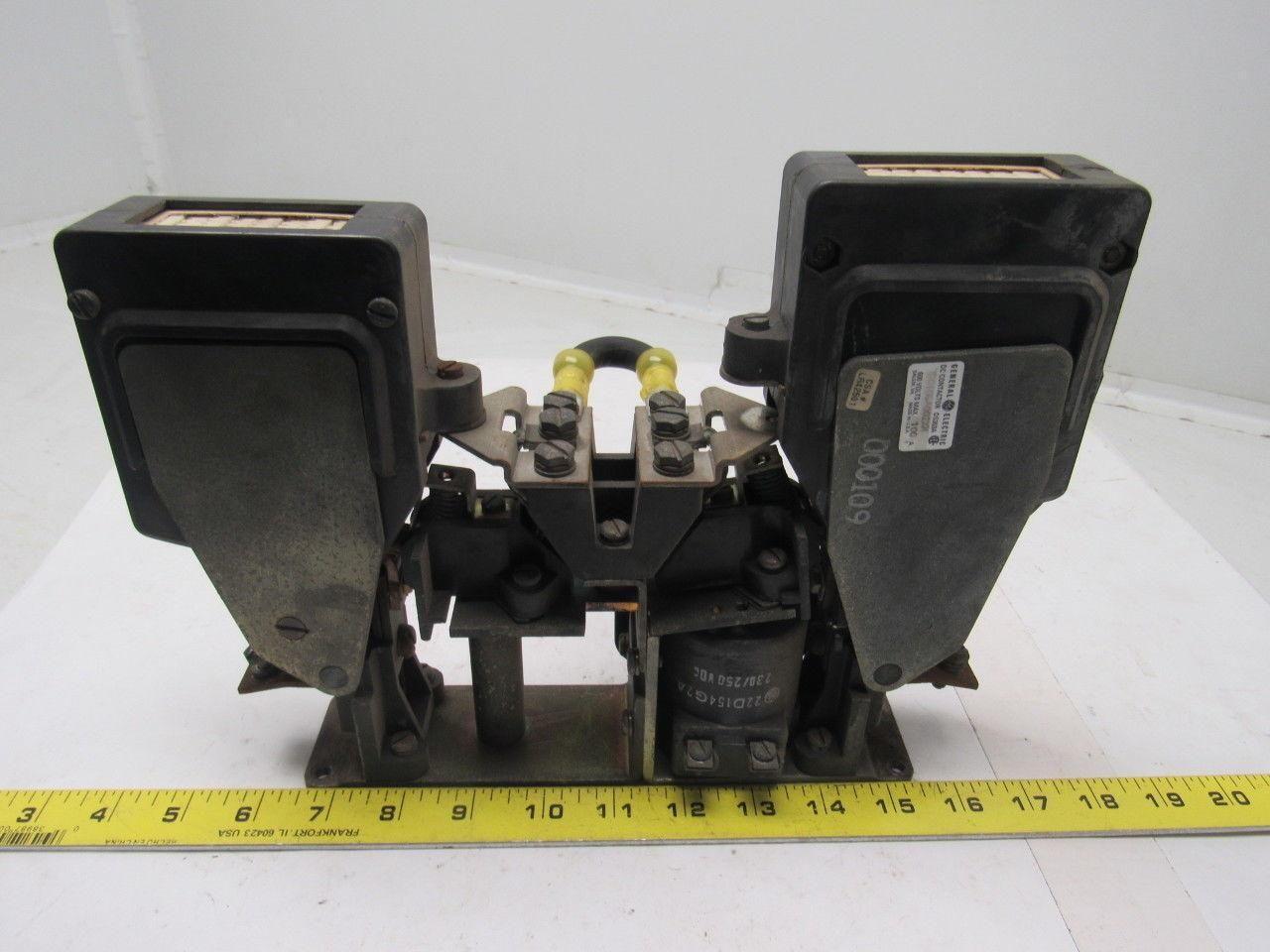 GE General Electric 1D01GGA002XH DC Contactor 600V 100A 230/250VDC Coil