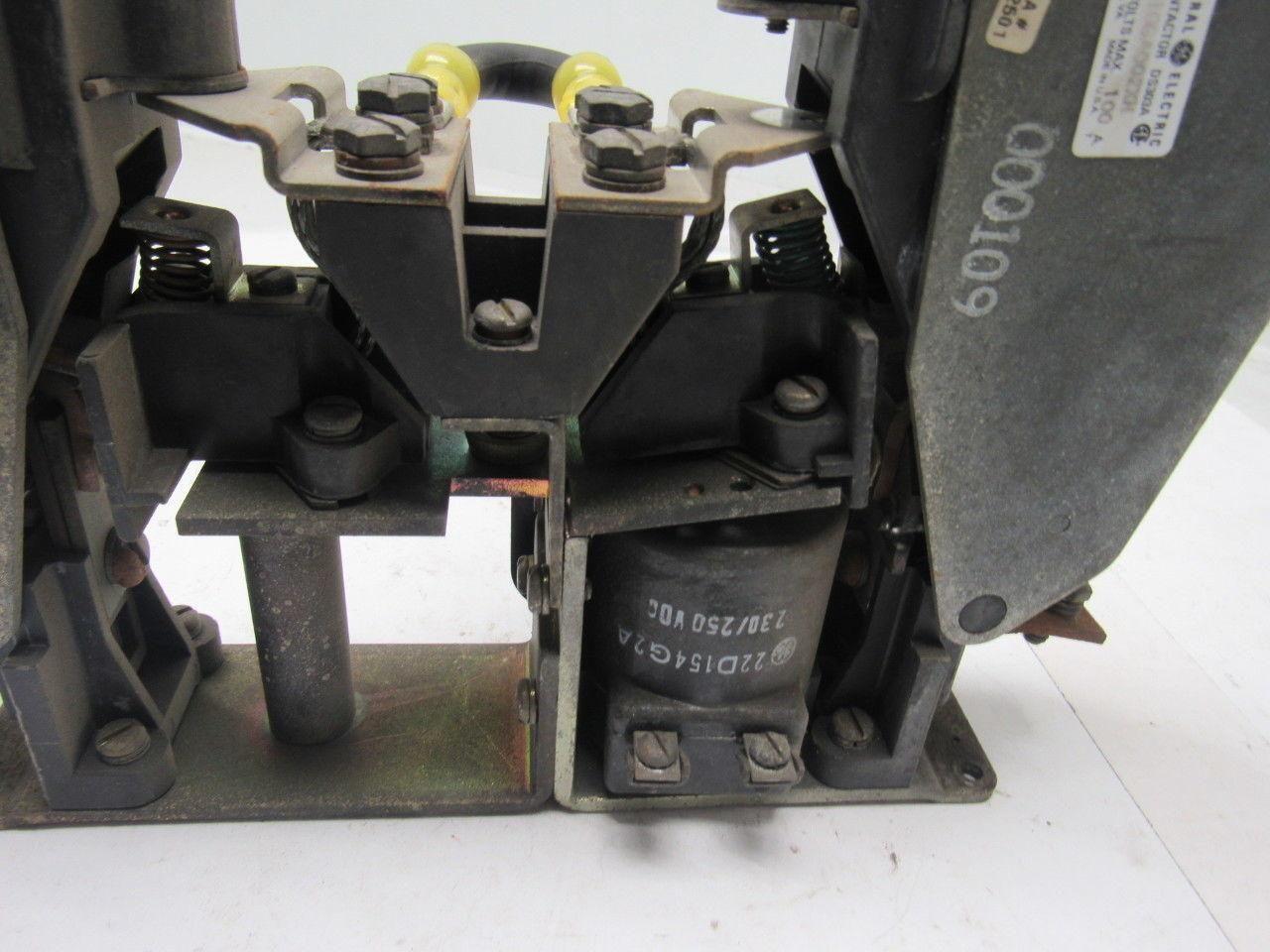 GE General Electric 1D01GGA002XH DC Contactor 600V 100A 230/250VDC Coil