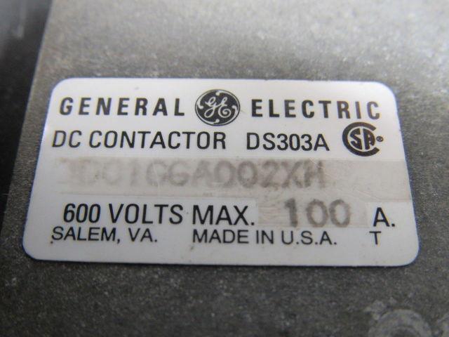 GE General Electric 1D01GGA002XH DC Contactor 600V 100A 230/250VDC Coil
