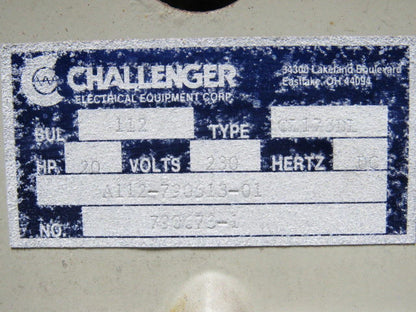Challenger CL173DL 20 Hp 230VDC Resistor Bank