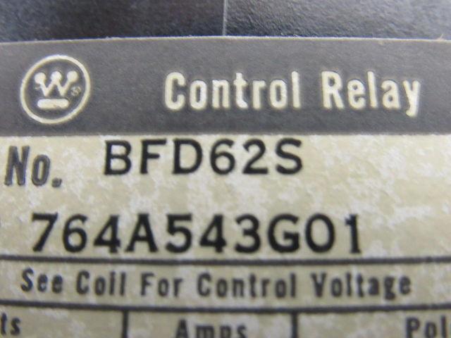 Westinghouse BFD62S BFD Control Relay 300V 6 NO & 2 NC Poles 120 V Coil