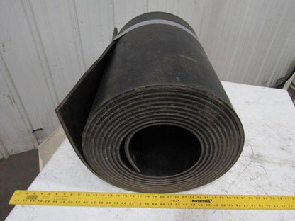 4-Ply Grade 1 Extreme Duty Black Smooth Rubber Conveyor Belt 1/2"Tx34'Lx24"W