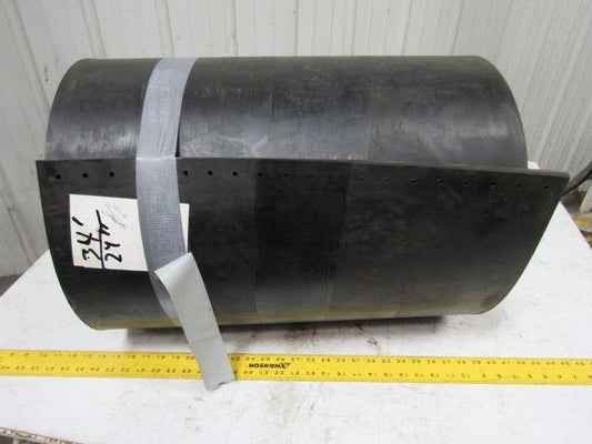 4-Ply Grade 1 Extreme Duty Black Smooth Rubber Conveyor Belt 1/2"Tx34'Lx24"W