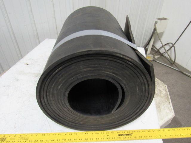 4-Ply Grade 1 Extreme Duty Black Smooth Rubber Conveyor Belt 1/2"Tx34'Lx24"W