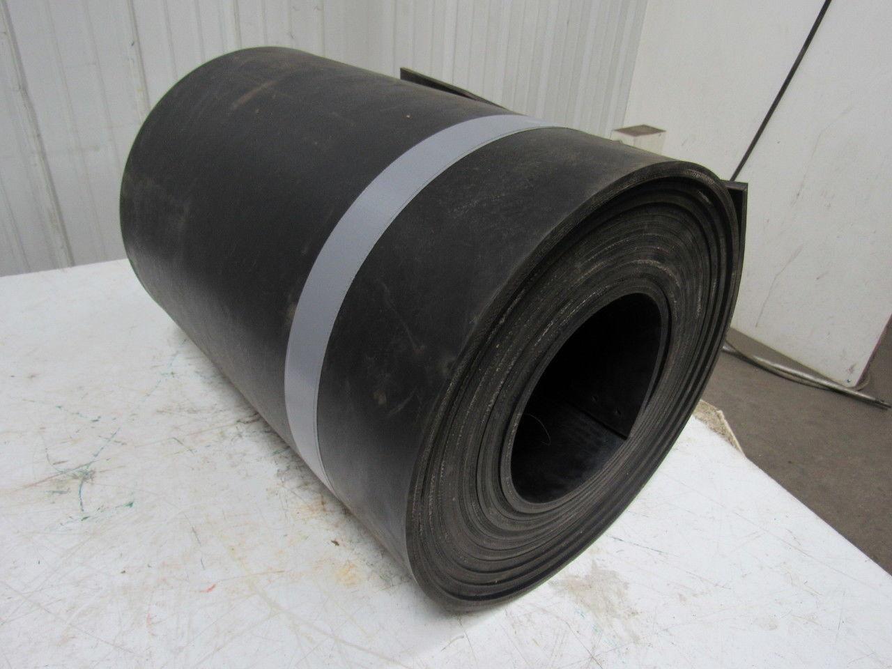 4-Ply Grade 1 Extreme Duty Black Smooth Rubber Conveyor Belt 1/2"Tx34'Lx24"W