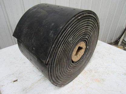 4-Ply Grade 1 Extreme Duty Black Rubber Bucket Elevator Belt 1/2"Tx40'Lx13"W