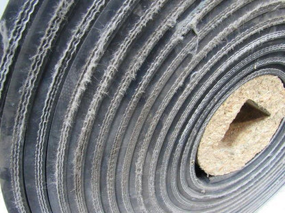 4-Ply Grade 1 Extreme Duty Black Rubber Bucket Elevator Belt 1/2"Tx40'Lx13"W