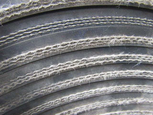 4-Ply Grade 1 Extreme Duty Black Rubber Bucket Elevator Belt 1/2"Tx40'Lx13"W