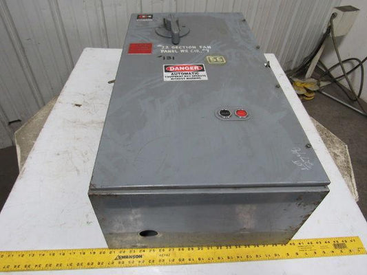 Cutler Hammer AC Magnetic Motor Controller Starter Combination 100Hp 200A 600V