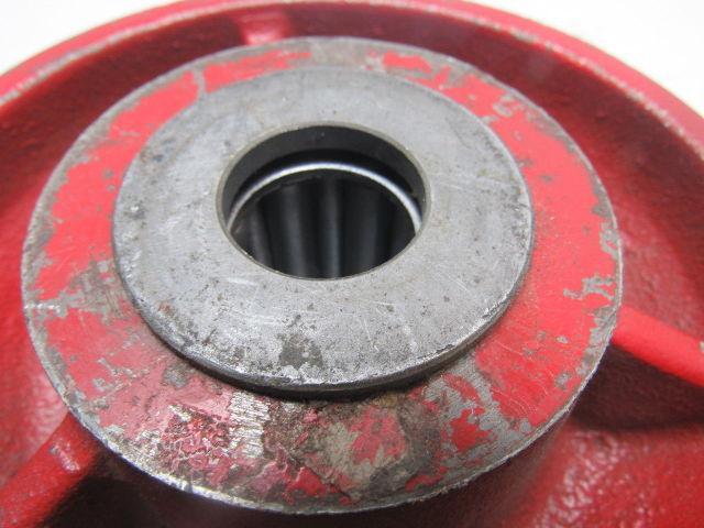 6" Cast Iron V Groove Caster Wheel W/Bearing 1" ID 3-1/2" Bearing Width