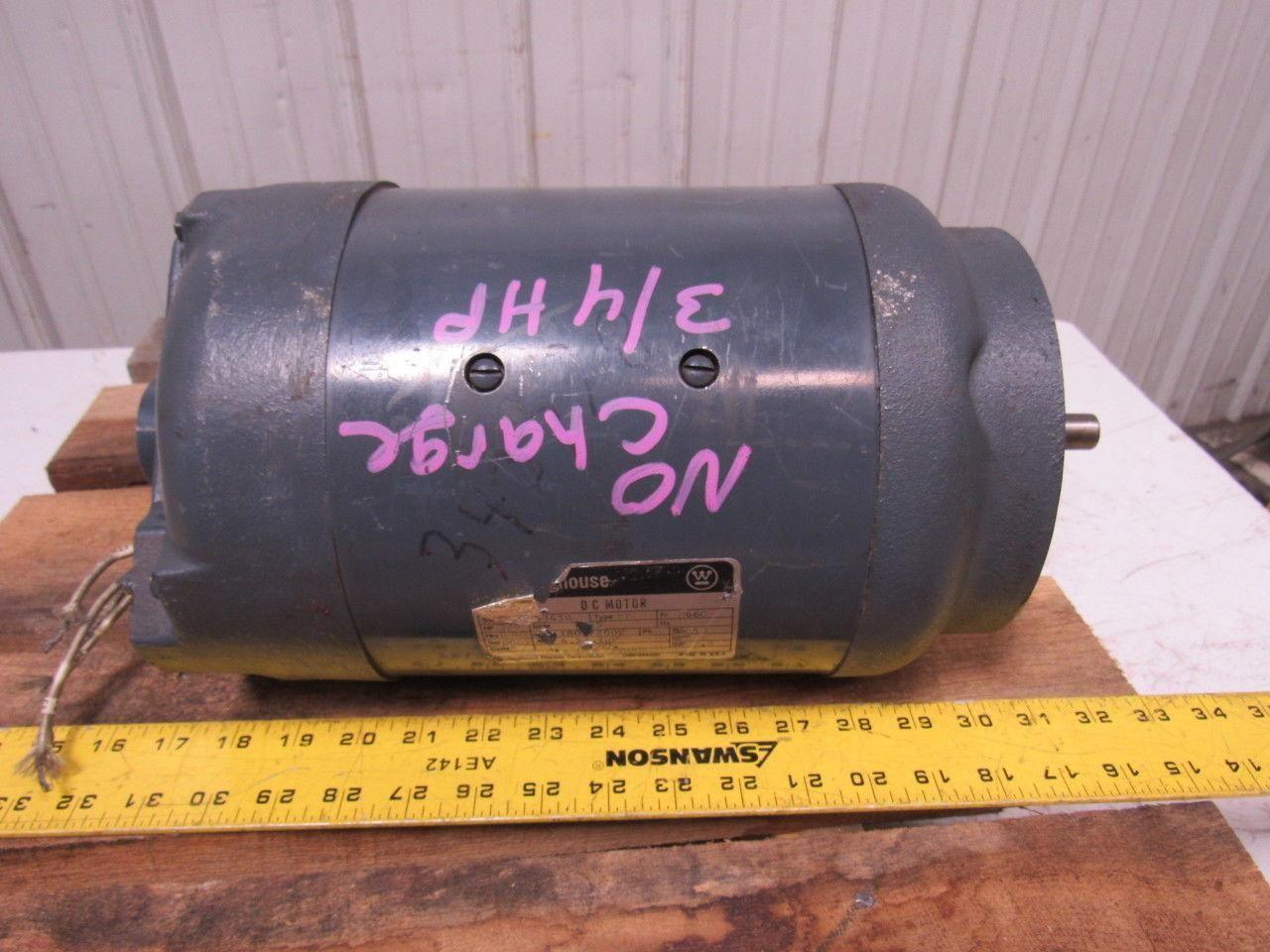 Westinghouse 388-P-345B 3/4HP 180VDC Permanent Magnet Electric Motor