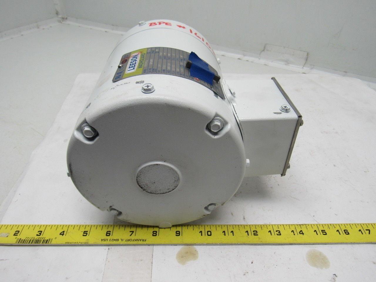 Leeson Electric C6T17VC1J 3/4 HP 3PH 1725RPM Electric WashGuard Motor