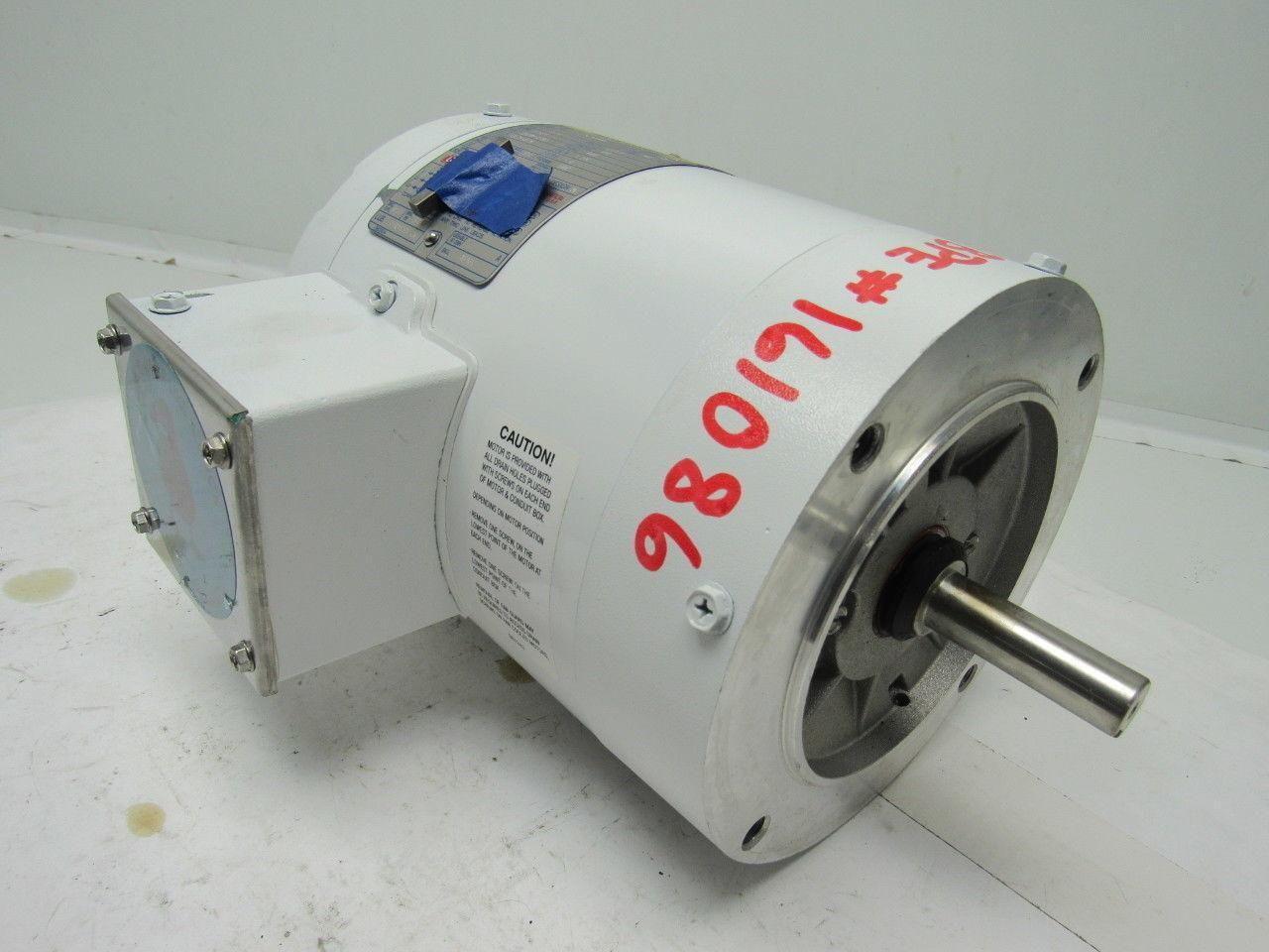 Leeson Electric C6T17VC1J 3/4 HP 3PH 1725RPM Electric WashGuard Motor
