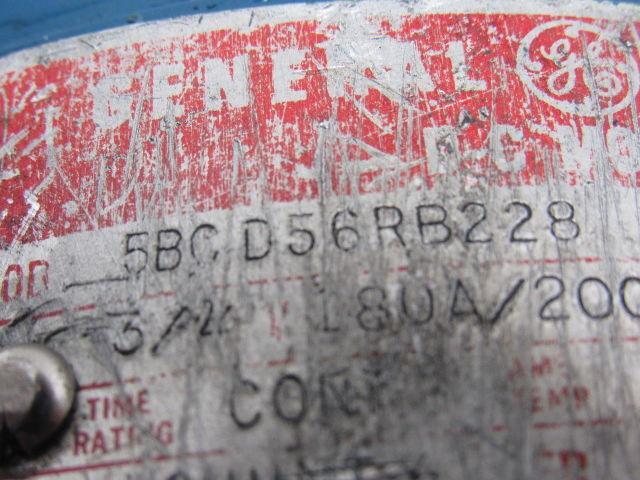 General Electric 5BCD56RB228 3/4 HP 180VDC 1725RPM Electric  Motor