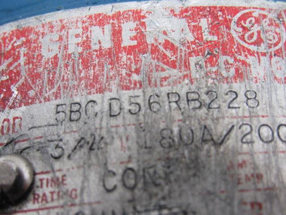 General Electric 5BCD56RB228 3/4 HP 180VDC 1725RPM Electric  Motor