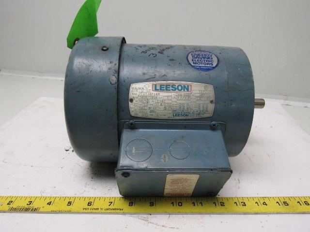 Leeson Electric C6T34FC6A 1 HP 3PH 208-230/460V 3450RPM Electric Motor