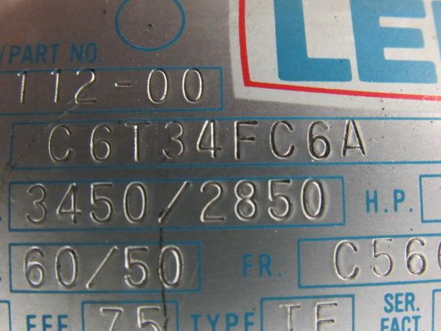 Leeson Electric C6T34FC6A 1 HP 3PH 208-230/460V 3450RPM Electric Motor
