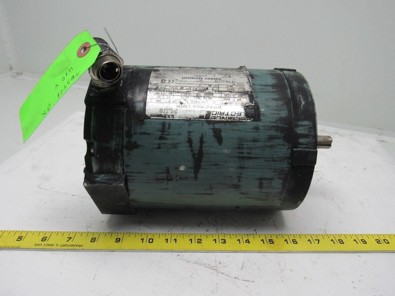 Reliance Electric P56X3014M 3/4 HP 3PH 230/460V 1725RPM Electric Motor